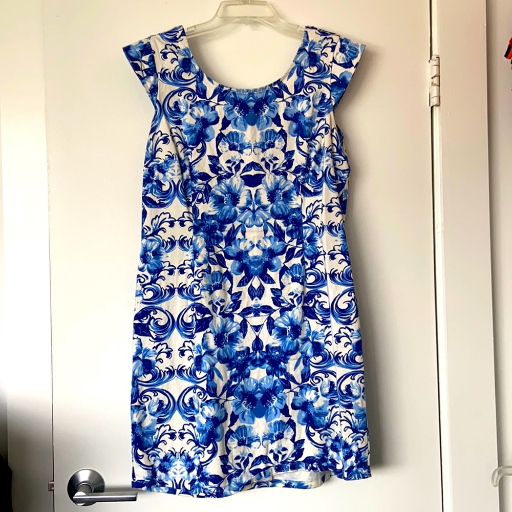 Forever21 Plus blue/white floral dress